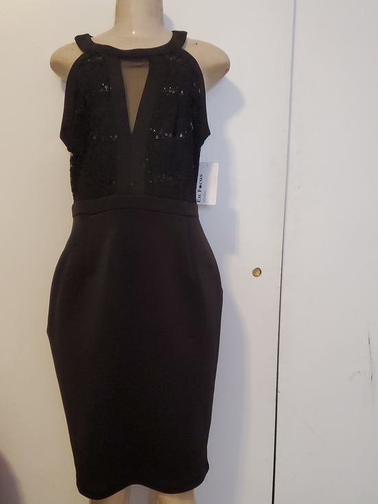 Enfocus Studio Dresses & Skirts - Enfocus Studio Black Sequin Sheath Midi Dress